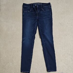 American Eagle Outfitters Dark Blue Skinny Jeans
